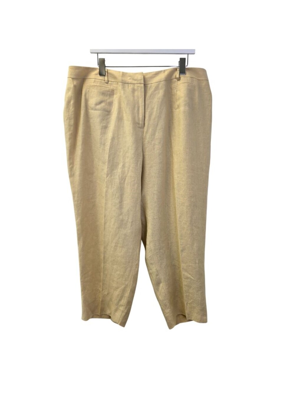 NWT Talbots 100% Irish Linen Cropped Pants Size 22W Petite
